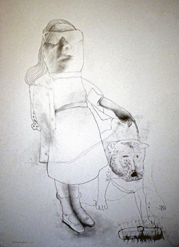 Jente med hund II. Copyright Magne Vatneødegård / BONO